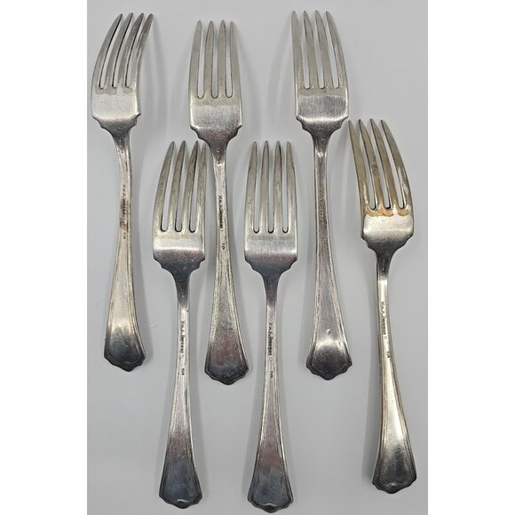 WM. A. Rogers SXR Silverplated Mixed Lot 19 Pc Spoons Forks Replacements Vtg - Picture 7 of 13